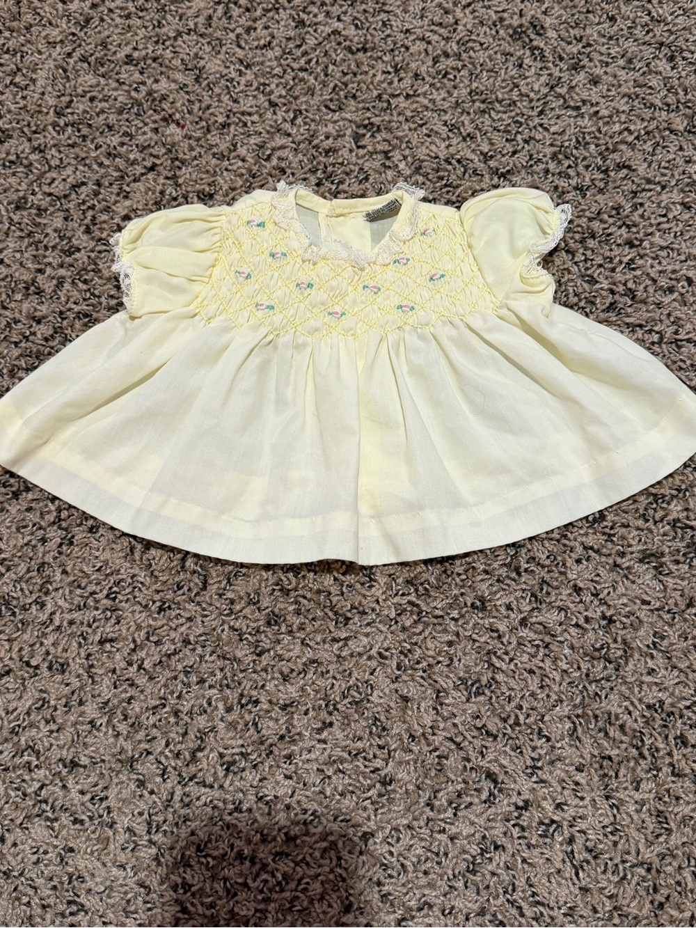 Smocked baby dress